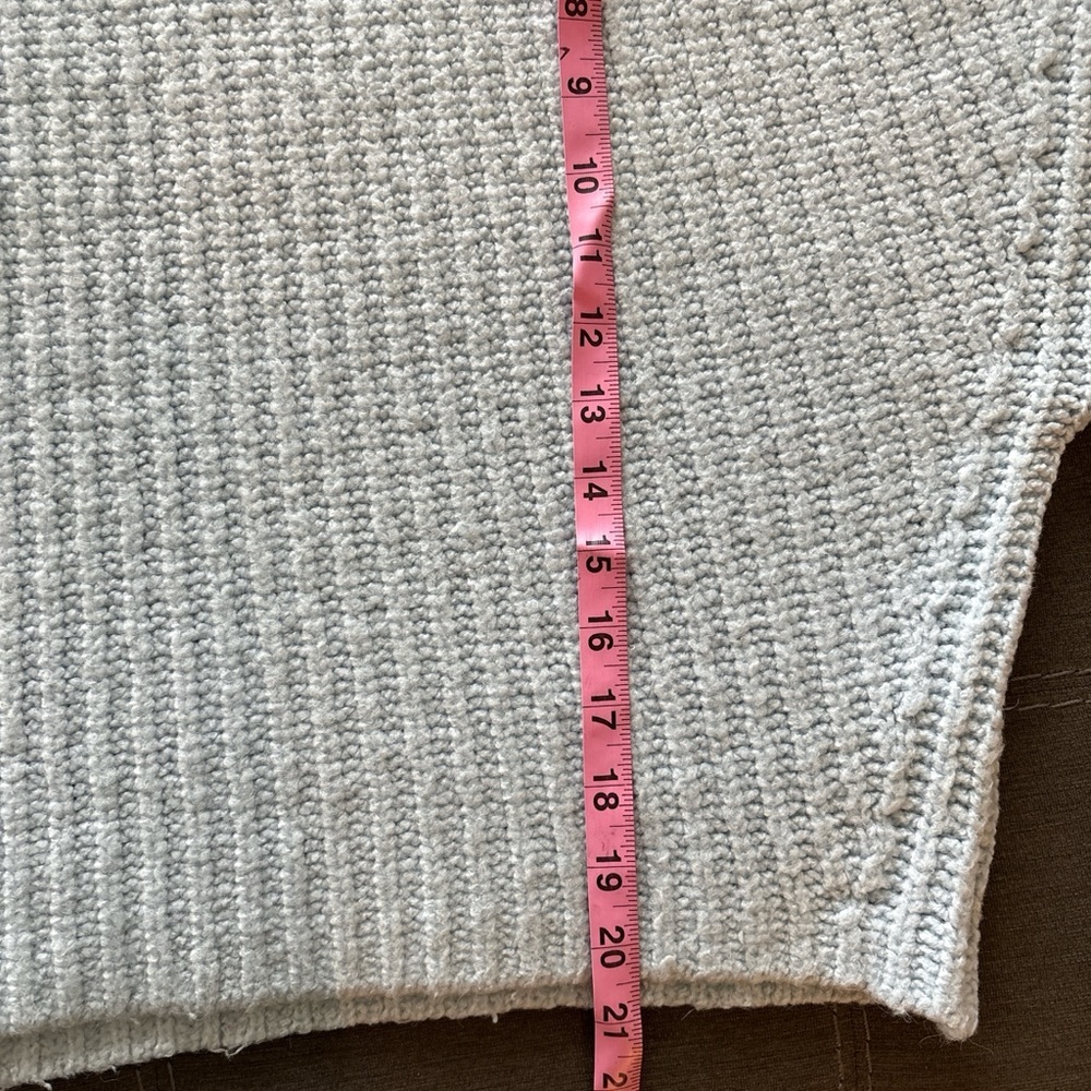 MAEVE by Anthropologie Light Blue Cowl Neck wool alpaca nylon  blend Sweater. L - Picture 5 of 8